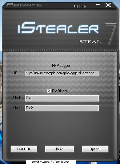 istealer 7 (FUD+CLean) - File information Report date: :33:03 (GMT 1) File - � CraiovaCS Hacking Tools